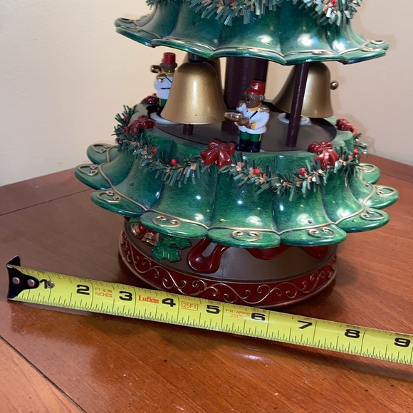 Bell tower tree Christmas decoration vintage bears ringing bells - Picture 12 of 15